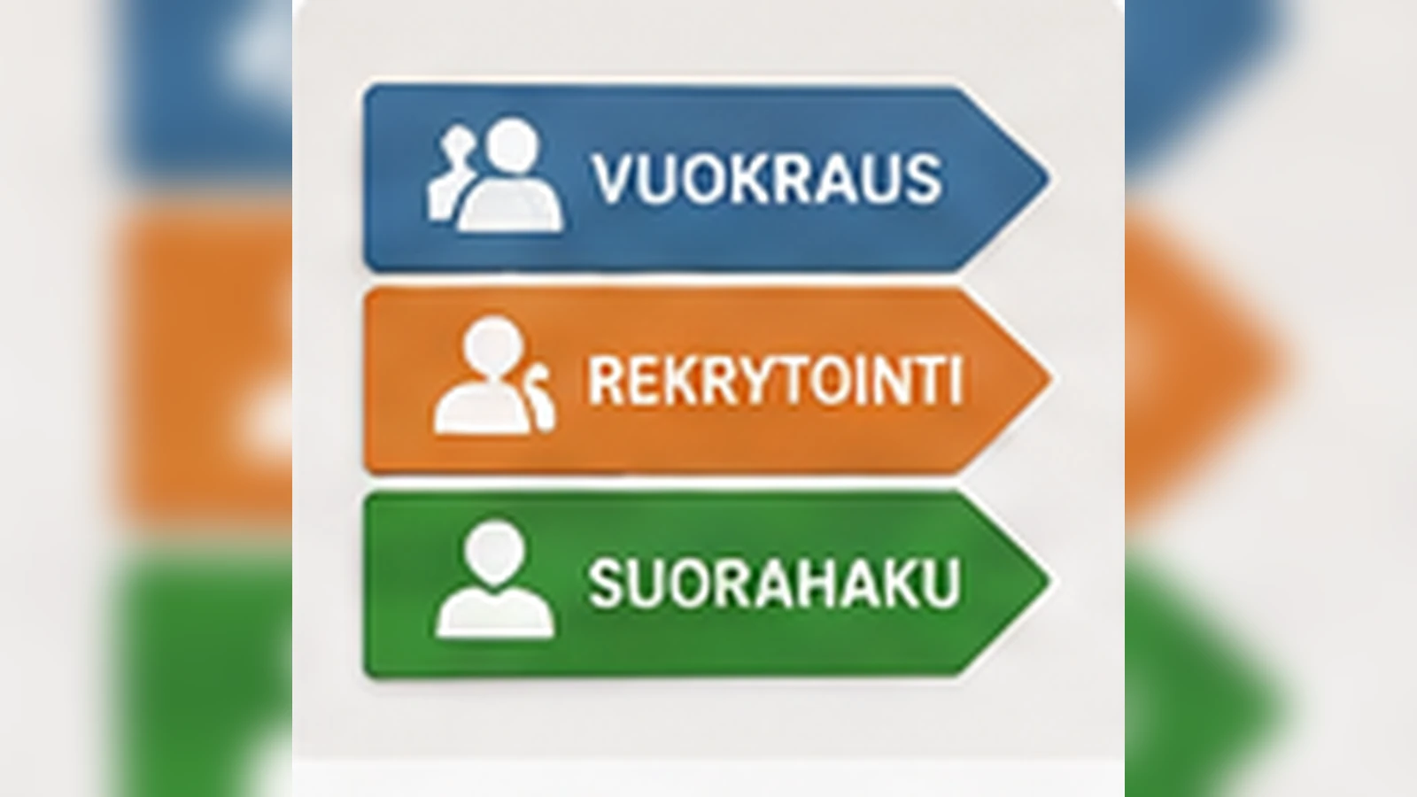 Kuvitus artikkelille Rekrytointipalveluiden vertailu: vuokraus, rekry, suorahaku