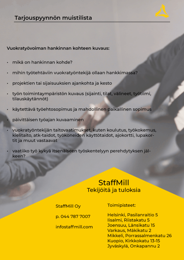 Henkilöstövuokrauksen oppaan sivu 7